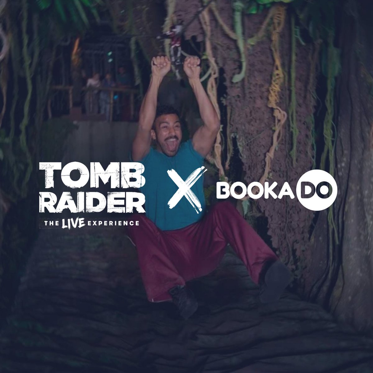 bookadouk's tweet photo. Discover the adrenaline-fuelled attraction where you have the opportunity to immerse yourself in the world of Lara Croft!  🧗 

Collect relics, brave the zip-line, climb through the jungle, outsmart the enemies in this unique adventure, testing both physical &amp; mental abilities! https://t.co/V9EVBp3MFt