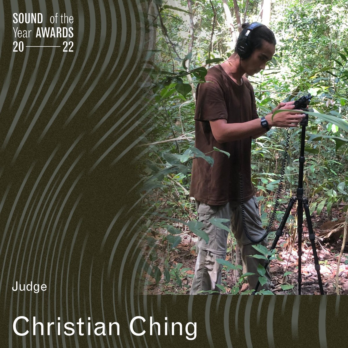 Sound of the Year Awards (@sound_awards) on Twitter photo Singaporean ecologist and artist <a href="/_christianching/">Christian Ching</a> joins our judging panel this year!
His PhD with <a href="/NHM_London/">Natural History Museum</a>, <a href="/ConservationOrg/">Conservation Intl</a> & <a href="/unisouthampton/">University of Southampton</a> focuses on the monitoring of tropical riparian ecosystems using new sensor & genetic technologies. Singaporean ecologist and artist <a href="/_christianching/">Christian Ching</a> joins our judging panel this year!
His PhD with <a href="/NHM_London/">Natural History Museum</a>, <a href="/ConservationOrg/">Conservation Intl</a> & <a href="/unisouthampton/">University of Southampton</a> focuses on the monitoring of tropical riparian ecosystems using new sensor & genetic technologies.