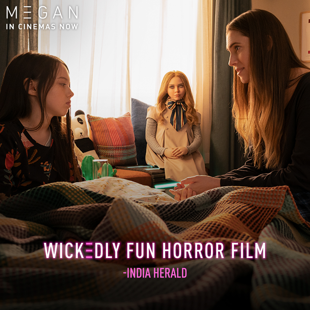 UniversalIND's tweet photo. Packed with fantastic horror moments, an outstanding cast, and an engaging plot, M3GAN is a future classic.
Watch #M3GAN in cinemas now.
Book Tickets: https://t.co/0Yn0R0u5Ht
#MeetM3GAN #13DaysOfHorror #AmieDonald #JennaDavis #Horror #Thriller #UniversalPicturesIndia https://t.co/lSgFJkZSZH