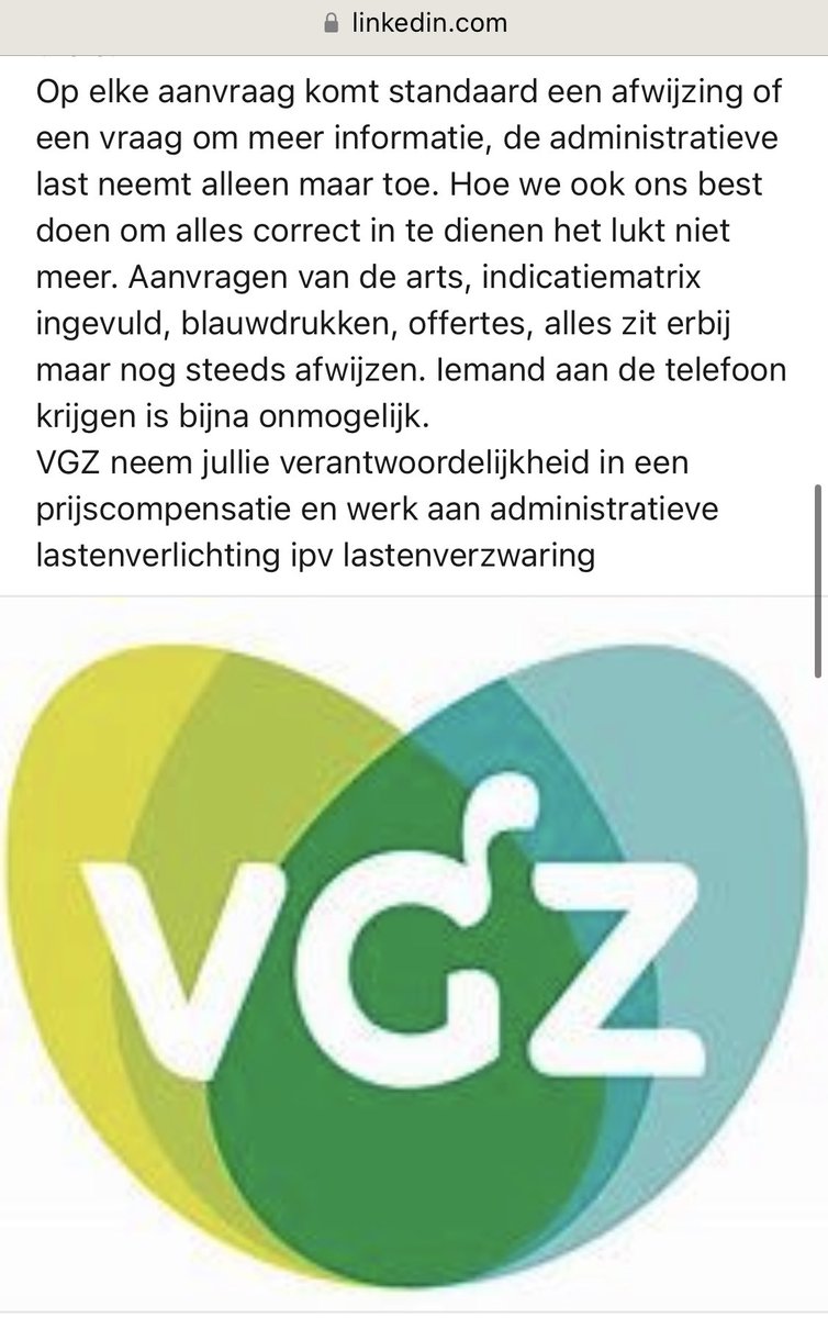 En betreft het bericht van verpleegkundige Jennifer Bergkamp dan een incident?
Nee, allesbehalve dat.
Het houdt niet op zolang het fundamentele probleem het blijft voeden.
Ander voorbeeld: