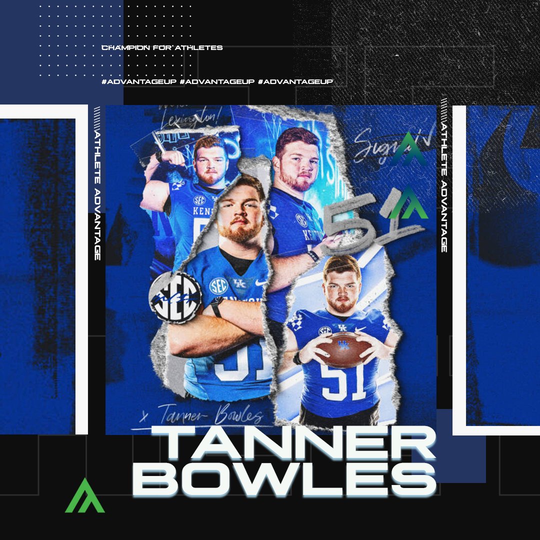 athlete_adv's tweet photo. β
SIGNED! Welcome to the Athlete Advantage family Tanner Bowles! We are excited to represent you! #AdvantageUp
@TBowles51
#AthleteAdvantage #BBN #KentuckyWildcats #KentuckyFootball
@UKMitchBarnhart @UKAthletics @buzzbaker @markcstory @UKFootball @UKCoachStoops @KySportsRadio https://t.co/pxuAaOY3GY