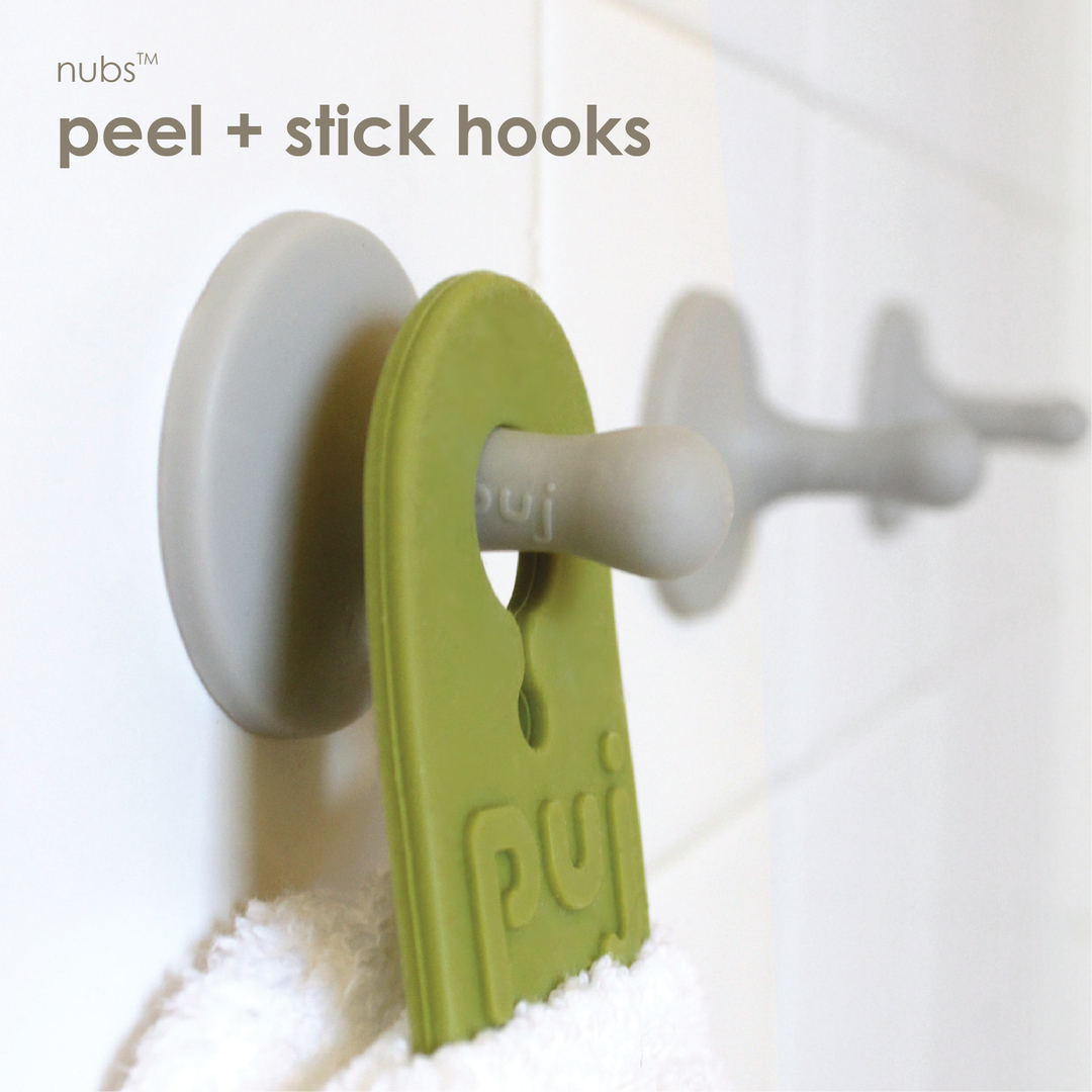 These colorful hooks feature a soft, grippy tip, making hanging household accessories easy and fun! With pickup this easy, you won't be the only one picking up the house...your kids will want to help! The soft material is playful and fun for any child. No installation required--j