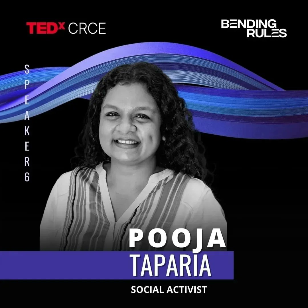 poojataparia's tweet photo. Enjoyed speaking at TEDxCRCE in Mumbai this evening, my second #TEDx talk. The theme was Bending Rules and so I focused on how we bent rules by breaking the silence on #CSA through @Arpan_CSA 
#TEDx #Tedxspeaker #TEDTalks https://t.co/mpg57aLxPM