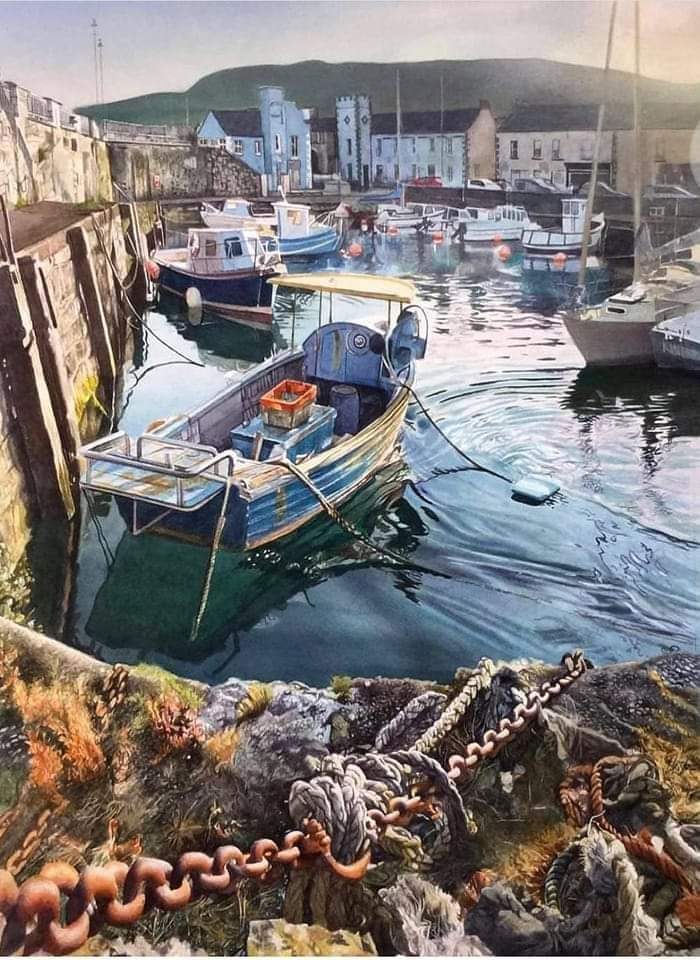 John Cooney. Irish Artist.
Watercolor Painting.