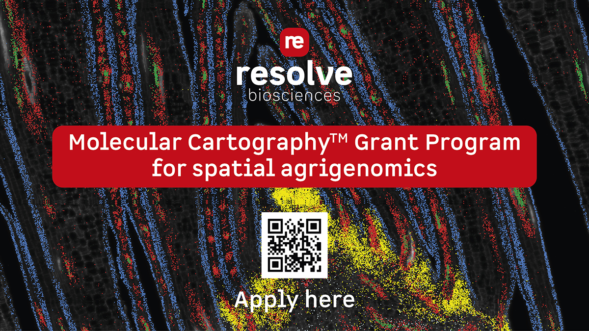 We have launched a #SpatialAgrigenomics grant to accelerate progress in the field by providing scientists with immediate, fully subsidized access to the only subcellular spatial #transcriptomics technology optimized for agrigenomic research. 
Apply here: bit.ly/3vKp7fG