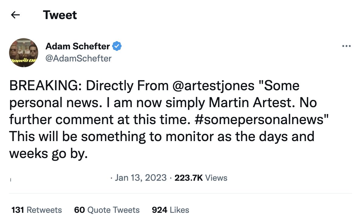 pinoslover69's tweet photo. Wild to see that our guy @AdamSchefter is dipping into the @ArtestJones scoop zone. #schefter #marty #4in48 https://t.co/rD9mEPKxqi