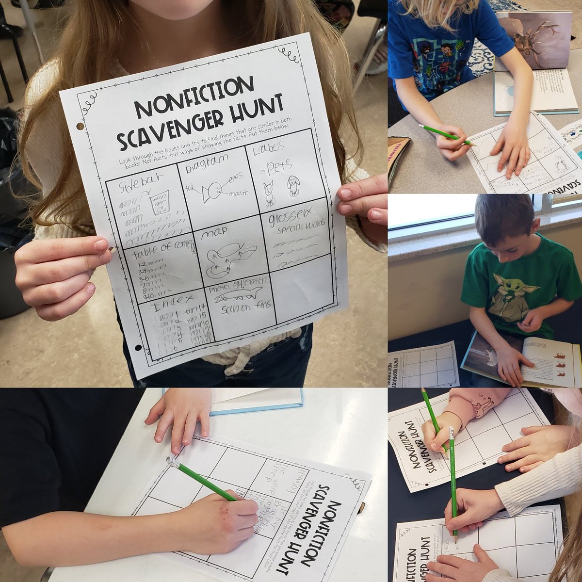 Hunting for nonfiction text features <a href="/EJSMSchool/">Ecole J S McCormick</a>