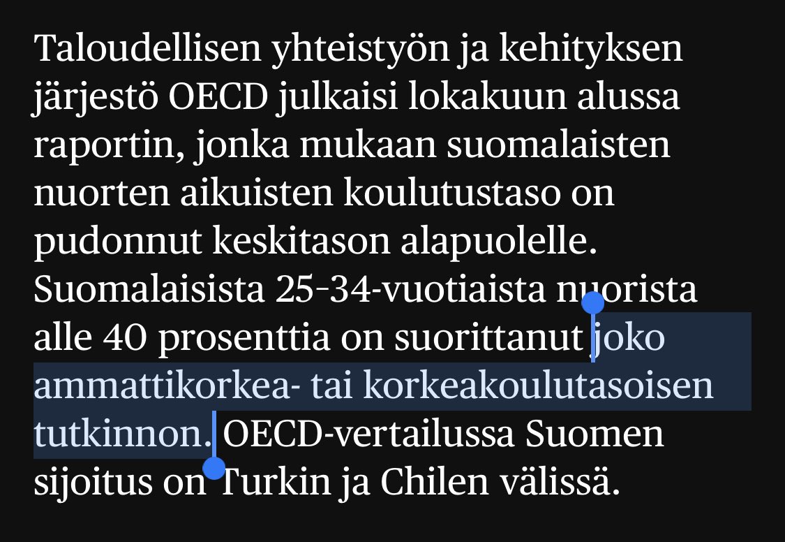 Jere Liitiäinen (@jereliitiainen) on Twitter photo Pieni muistutus taas sinne <a href="/hsfi/">Helsingin Sanomat</a> toimitukselle että ammattikorkeakoulut ovat korkeakouluja. Kyllä tämä vielä joskus oikeen saadaan. Pieni muistutus taas sinne <a href="/hsfi/">Helsingin Sanomat</a> toimitukselle että ammattikorkeakoulut ovat korkeakouluja. Kyllä tämä vielä joskus oikeen saadaan.