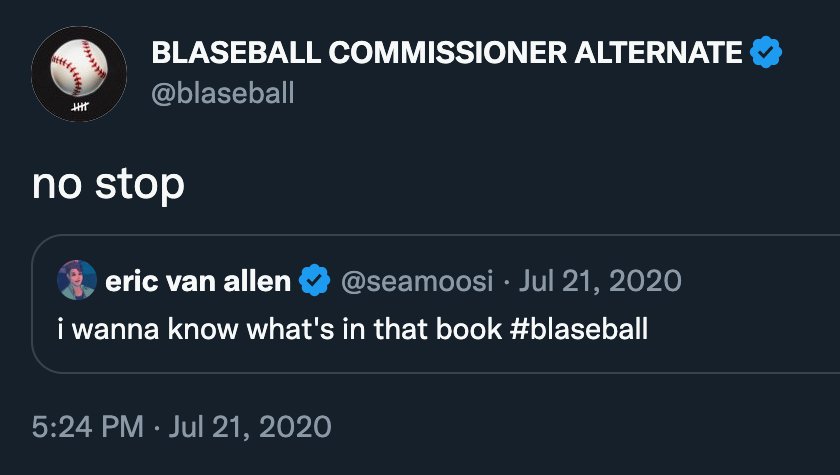 Classic Blaseball Tweets tweet media