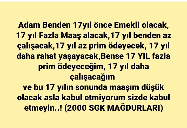 #2000sonrasıSGKlıEsitlikİstiyor