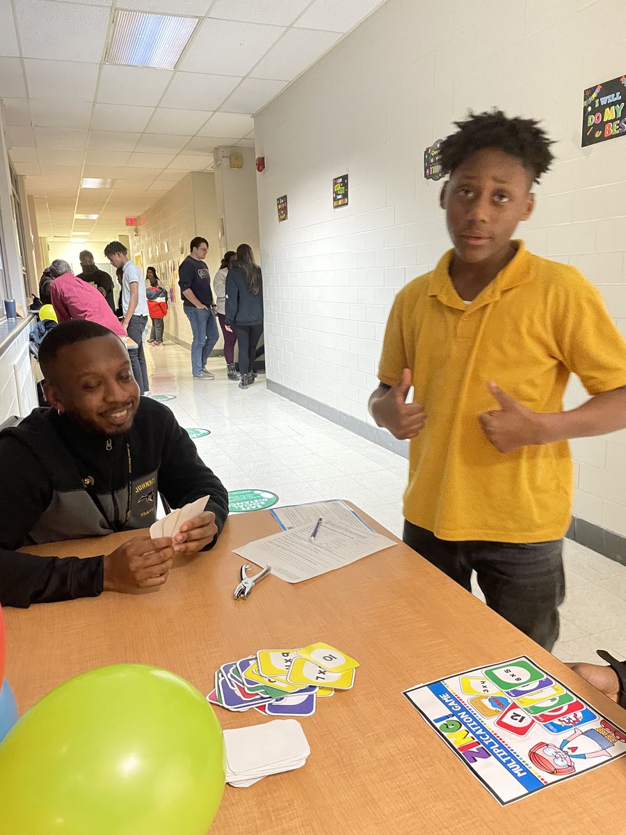 JohnsonMiddleDC's tweet image. Johnson was buzzing! Thank @DCPSconnected manager, Ms. H for coordinating a fantastic Family Math Night yesterday evening. Students and families had a wonderful time. Multiplication tic-tac-toe was a hit! #futureready @dcpublicschools @pantherguardian