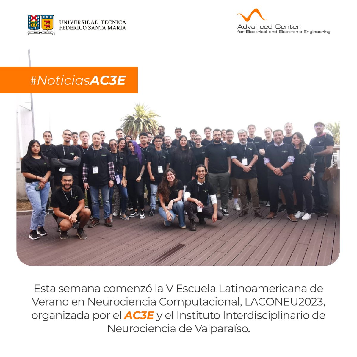 AC3E_cl's tweet image. ¡Comenzamos enero con todo en el @AC3E_cl  ! Entre el 9 y 20, se está realizando 5th Latin-American Summer School in Computational Neuroscience #LACONEU2023 organizada por el Centro y @cinvalparaiso @uvalpochile para promover en América Latina la Neurociencia Computacional