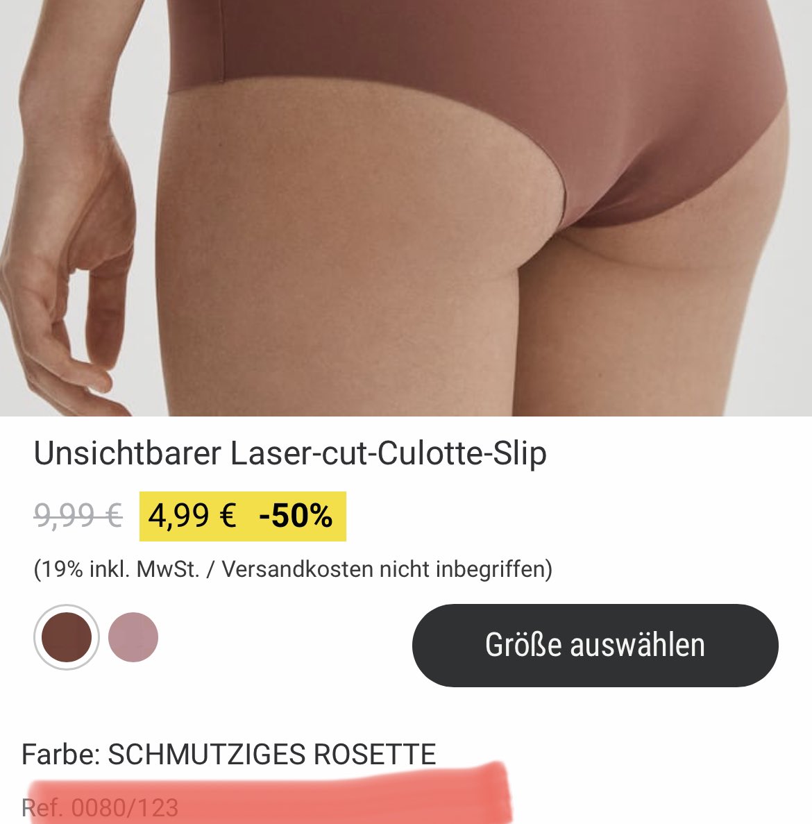 Mutige Farbe für nen Schlüpfer