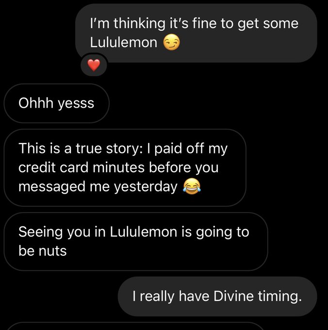 I get messages like this so often. Some line about how events had JUST lined up to make the timing of
