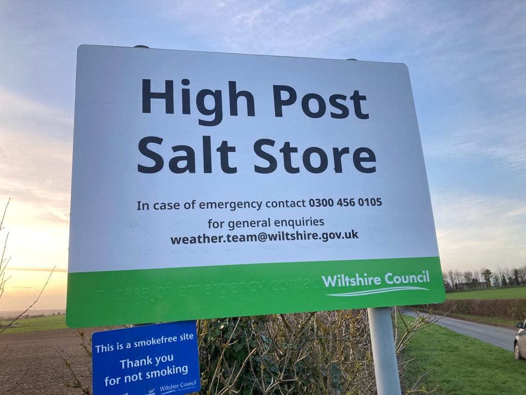 Bodies are being stored at a council gritting yard as the mortuary at Salisbury District Hospital reaches full capacity

A refrigeration unit has been set up in the High Post Salt Store

The hospital has confirmed it's opened the additional morgue because of an increase in need