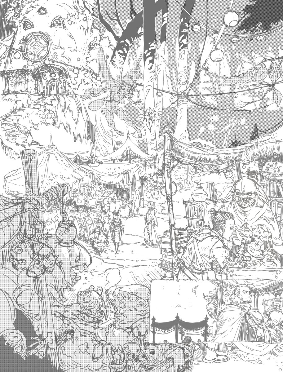 Unused pencil page. At least it was fun to draw.