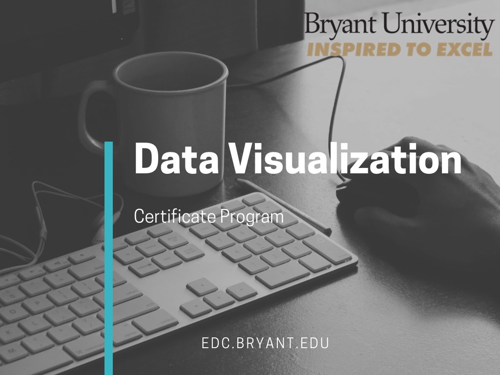 Infographics, Advanced Excel Visualization, &amp; Regression Analytics is the first of our Data Visualization certificates &amp; will open for enrollment next month. Visit edc.bryant.edu or call 401.232.6200 for more info.
#dataliteracy #designyourwaytosuccess
