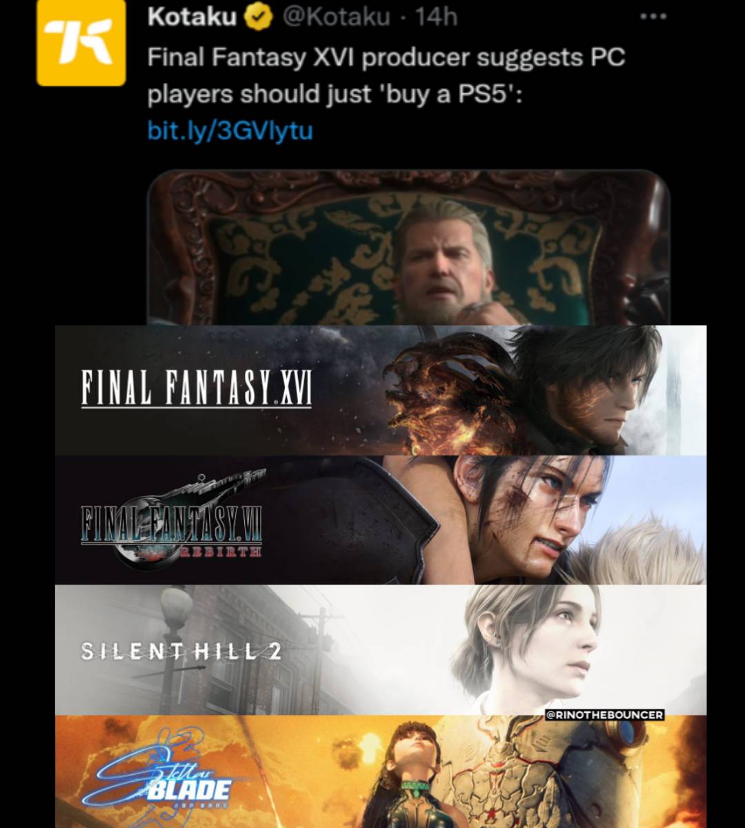 Xcension's tweet image. Sony, PS fans, and anti-trust regulators 
Crying because Microsoft may make Bethesda/Activision titles exclusive and would "hurt competition" 
🤡🤡🤡🤡🤡🤡