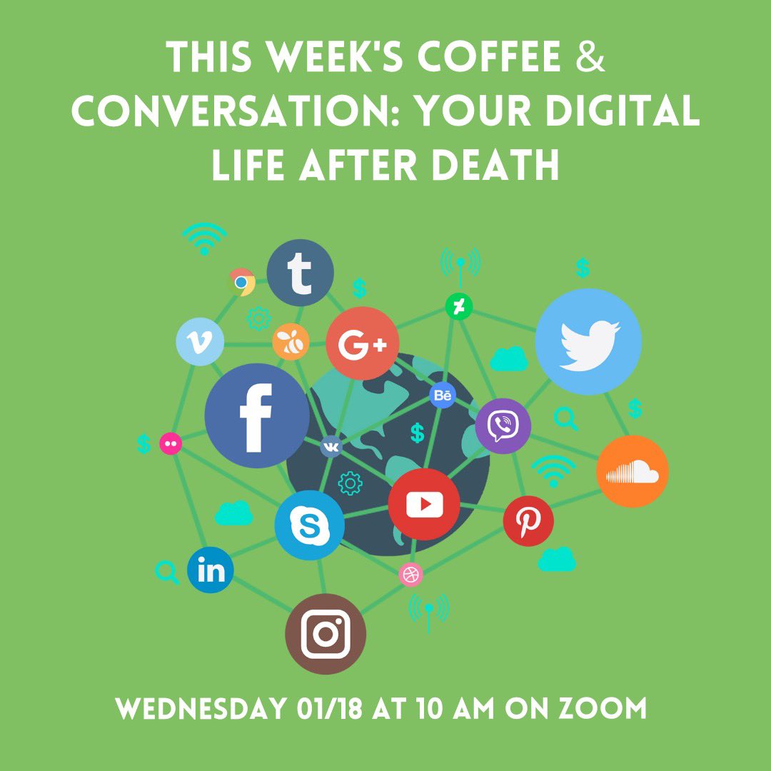 Do you ever wonder what will happen to your accounts after you die? Join this week’s Coffee &amp; Conversation and learn the laws that govern these accounts and why their disposition should be a critical part of your estate planning.

Head to our website to access the zoom link!