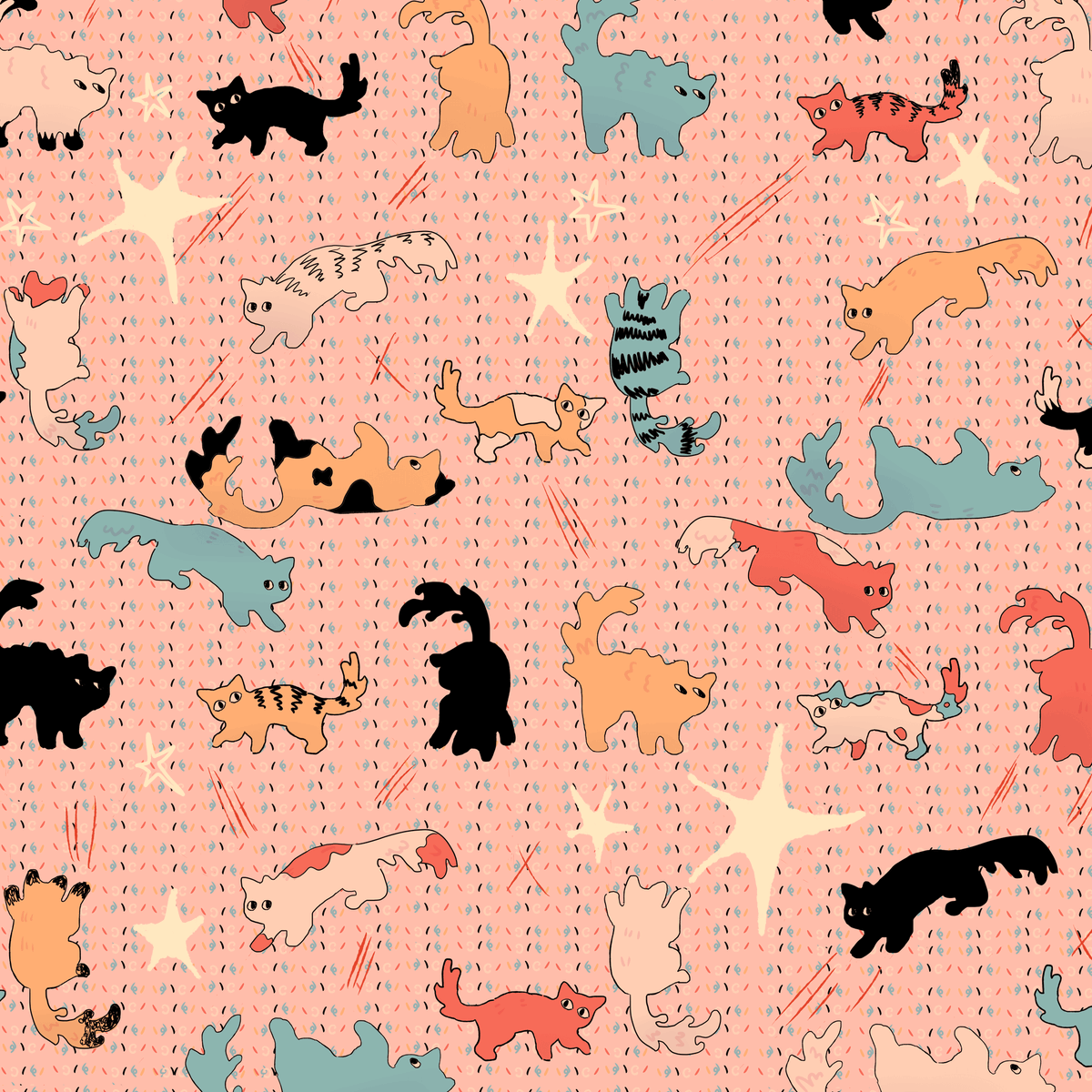 sequ0iart's tweet photo. kitties will scratch you and get hair everywhere but they’re just little guys 🥺  

#digitalart #cute #cats #illustration https://t.co/RFwkwZEQzo