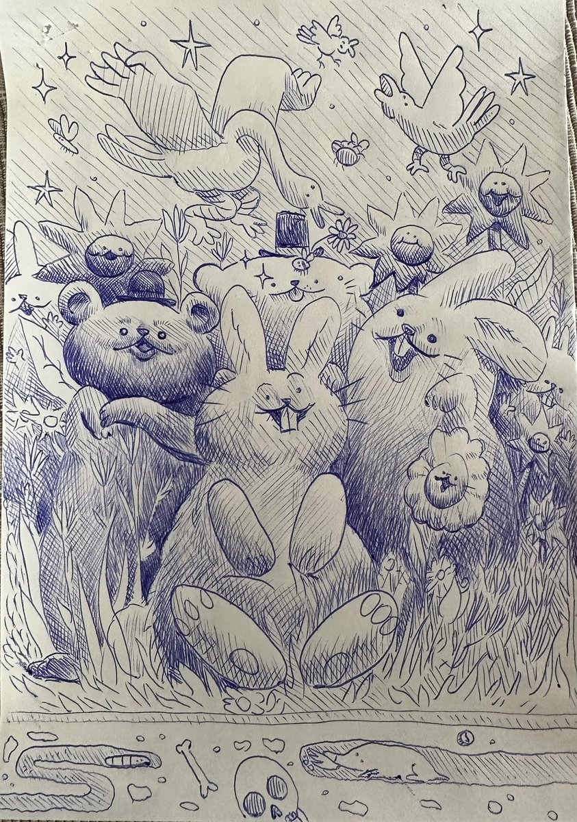 Eptic's tweet photo. This is what dubstep shows would be like if y’all weren’t on ketamine ( i drew this while i was on the phone ) https://t.co/cR3xJZjdTc