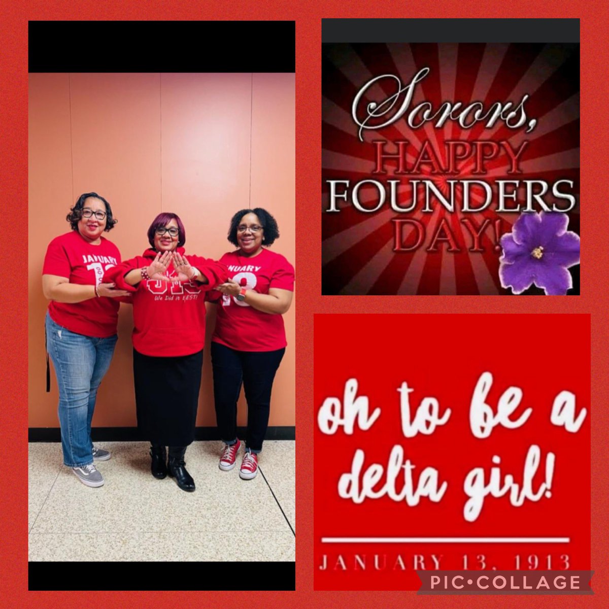 Mrs_A_Davison's tweet photo. Happy Founders Day to my sweet sweet Sorors of Delta Sigma Theta Sorority, Incorporated ❤️🔺🐘 https://t.co/KHt7kQ72M9