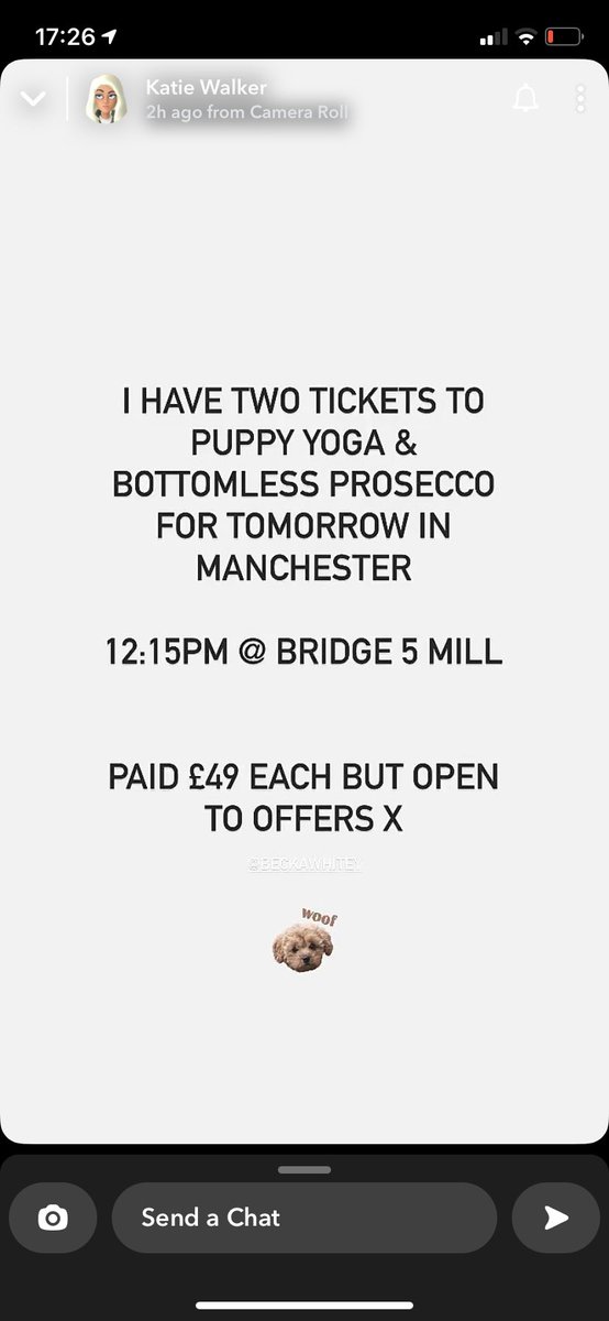 #manchester #puppyyoga #bottomlessprosecco #thingstodoinmanchester
2 tickets for sale for puppy yoga tomorrow!!