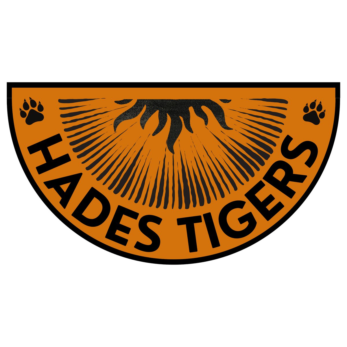 That monstrous Sunbeams logo I made a few days ago has been haunting me, so here is an actual Moab Hellmouth Sunbeams logo and a matching one for their neighbours/best beloveds the Hades Tigers