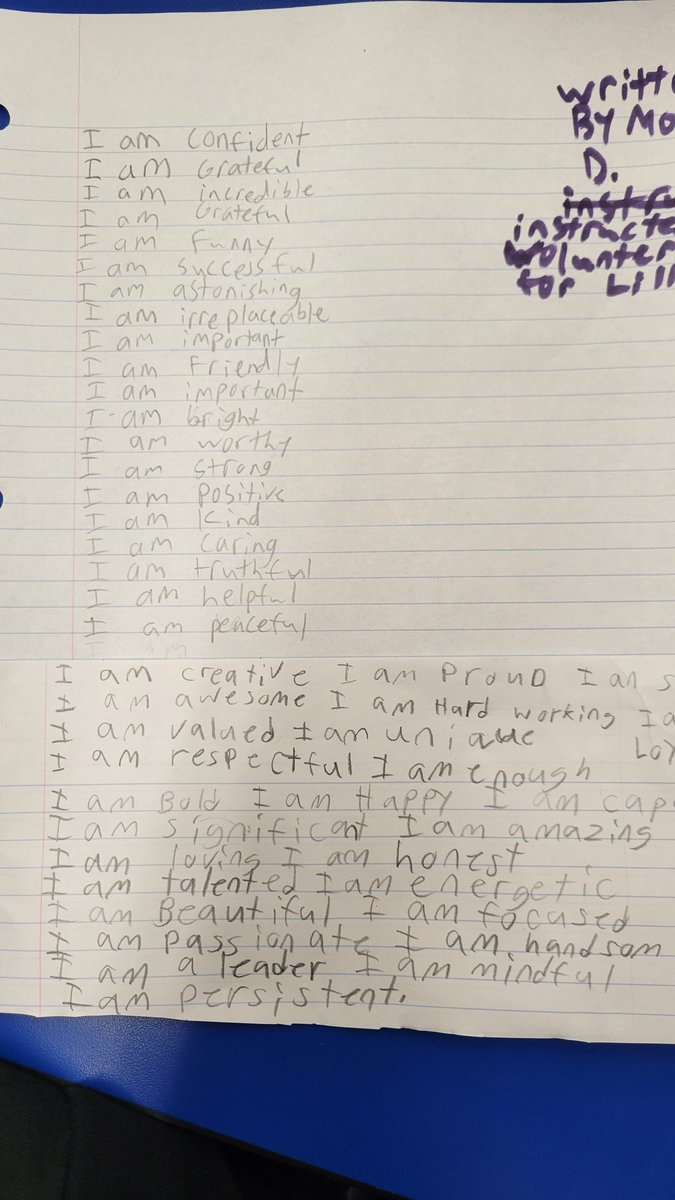 techdirSCCSD's tweet image. When 4th graders give each other positive affirmations!