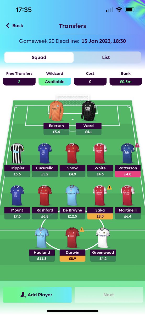 fpllamps's tweet photo. @FPLWenger hi mate, which one would you recommend ? Or would you make completely different moves ? https://t.co/QaalvDdOkl
