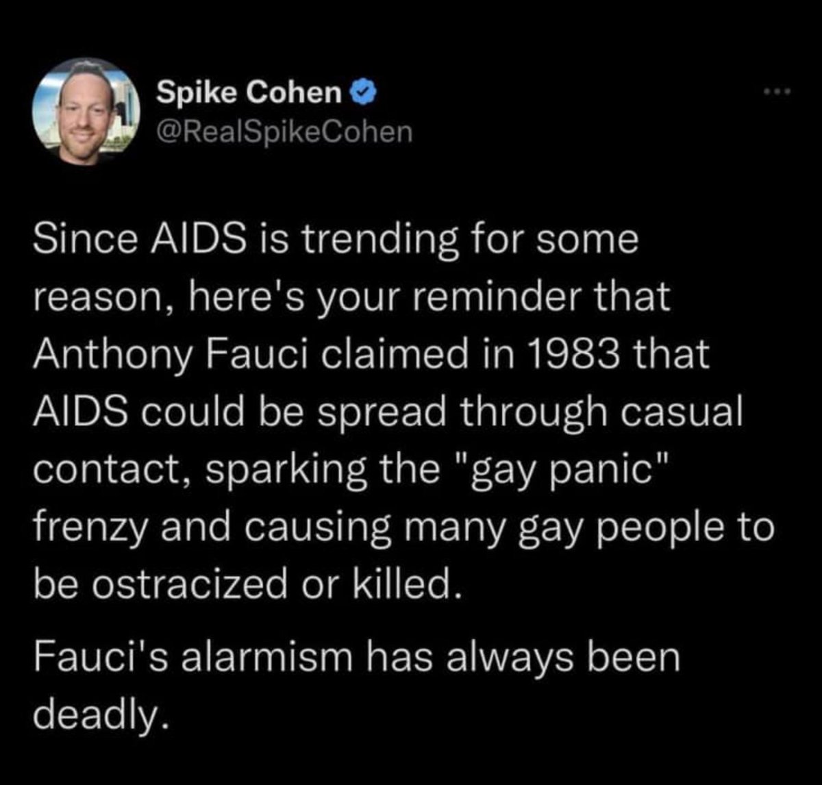 liberty667's tweet photo. #Fauci #TheMRNA #AIDS https://t.co/1b2W4fq7tG