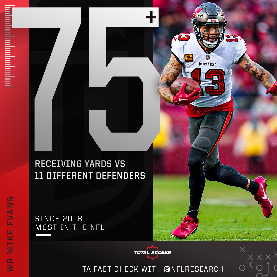 NFLTotalAccess's tweet photo. .@Buccaneers WR Mike Evans: “When we are healthy, it doesn’t matter who the DBs are.” 😤 https://t.co/GWpGk2Z4p0
