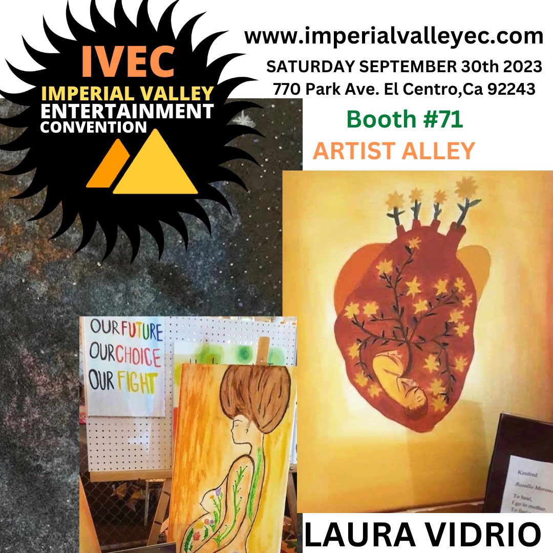 Artist @vidriooo returns to #imperialvalleyentertainmentconvention #ivec2023 you can find her at booth #71

#comiccon #imperialvalleyartist #imperialvalley #comicconvention #comicconventions #art #arts #paintings #originalart #originalartwork #originalpainting