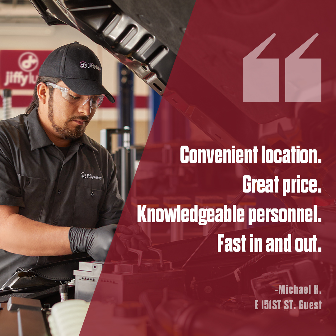 Our @jiffylubeindy team members work hard to make sure every guest leaves satisfied, and when their hard work is acknowledged by guests - it sends positive energy through the whole shop!

#JiffyLube #JiffyLubeofIndiana #JiffyLubeTeam #Drive2DoMore #GrowingPeopleThroughWork