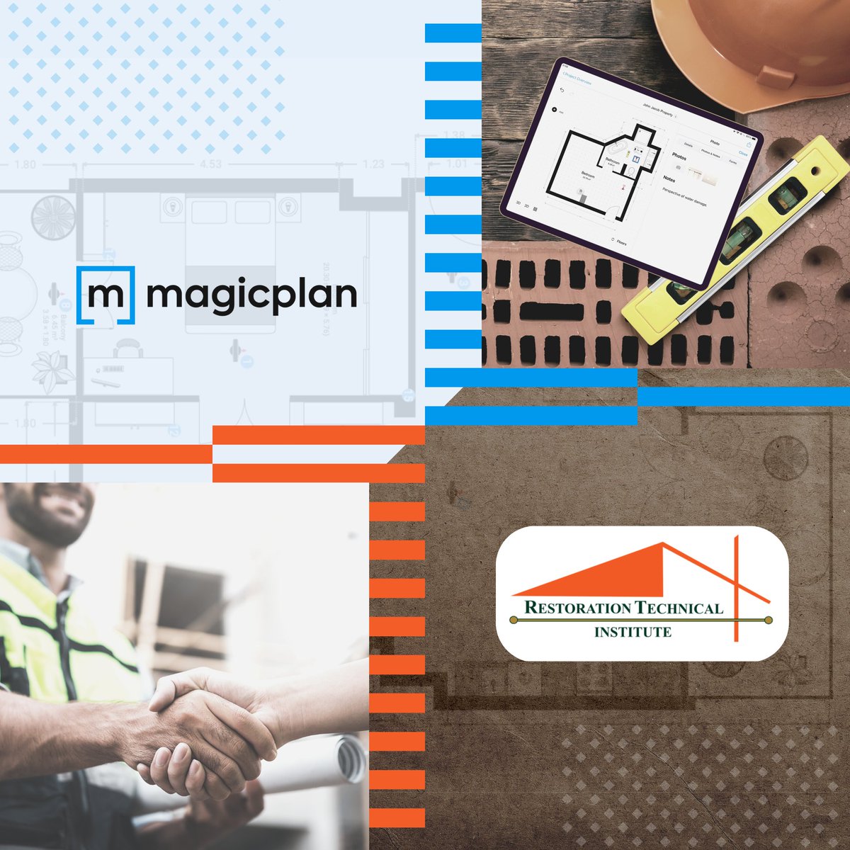 magicplan's tweet photo. We are pleased to announce that magicplan partners with Restoration Technical Institute @RTInstitute as Educational Champion! This partnership will help #RTI students stay up-to-date on the latest tools and techniques and give them a competitive edge in the job market.
#magicplan https://t.co/nVTU0dsgeS