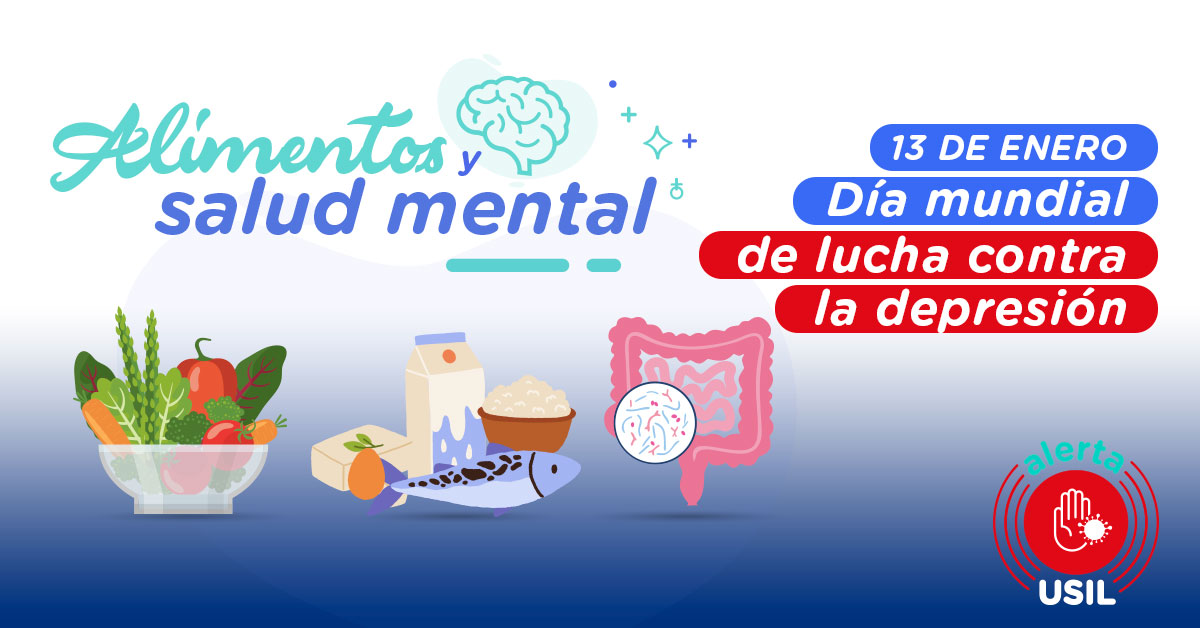 AlertaUsil's tweet photo. Hoy es el "Día mundial de la lucha contra la depresión". 🙌🏽 Por ello, hemos preparado esta #infografía sobre la importancia de una buena alimentación para ayudar en la salud mental. 🍎🧠
➡️ https://t.co/TK6sMkQOfq
#AlertaUSIL #Diamundialdelaluchacontraladepresión #13deenero #2023 https://t.co/XPJ9jp5D8K