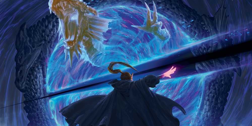 possiblewgames's tweet image. The wildest thing about the OGL announcement imo is the image they chose for the post. Am I supposed to read WotC as the people who constructed the portal, the dragon emerging from the portal, the mage destroying the dragon/portal, or all of the above