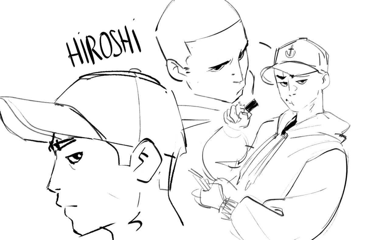 Got a new setup and did a few sketches !

Here's my boy Hiroshi. He's a little antisocial and he eats dark chocolate bars