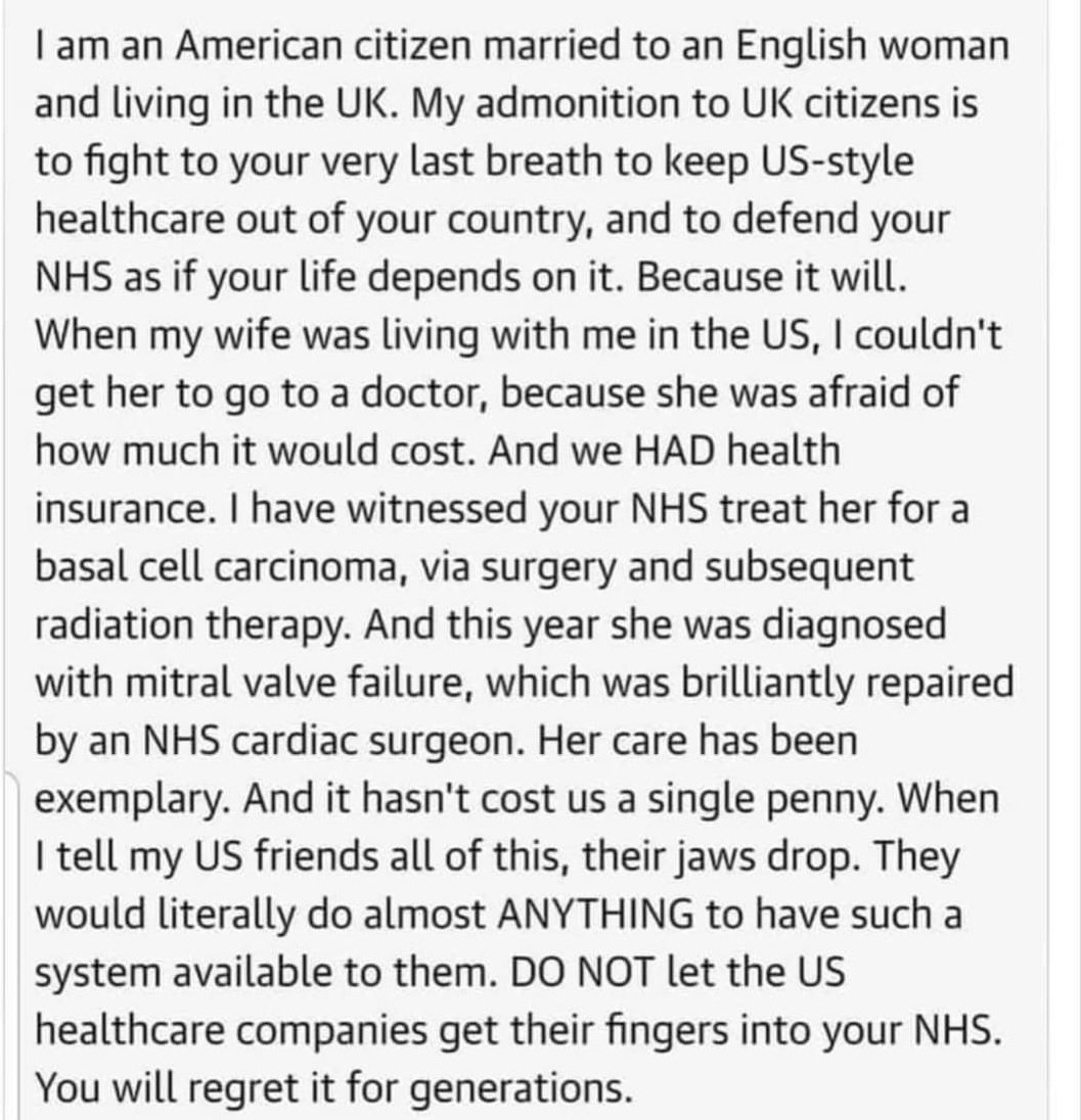 This ....

#SaveOurNHS
