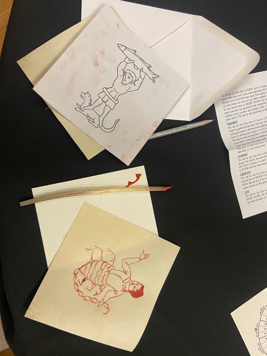 I will share some threads soon about the Science and Craft conference. Today, we had the magical inks workshop which was fantastic thanks to the stellar <a href="/joumajnouna/">Joumana is nuking this account soon</a> ! More on the conference and workshop soon.