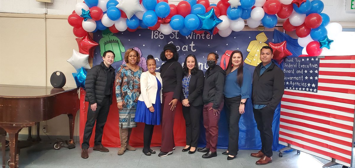 FEB_GLA's tweet photo. GLA FEB First Adopt a School Event and Coat Drive at the 186th Street School! Thanks to all the Federal Agencies and Friends who supported by donating coats for the students!! @WHD_DOL https://t.co/6AqohFsWAl