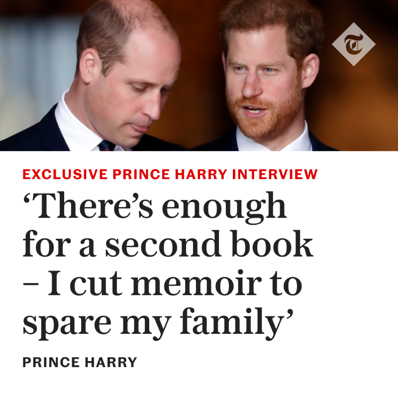 Telegraph's tweet photo. 🔴 EXCLUSIVE: The Duke of Sussex has revealed that he has enough material to write another book, having held back disclosures for which the King and the Prince of Wales would not “ever forgive” him if they were made public