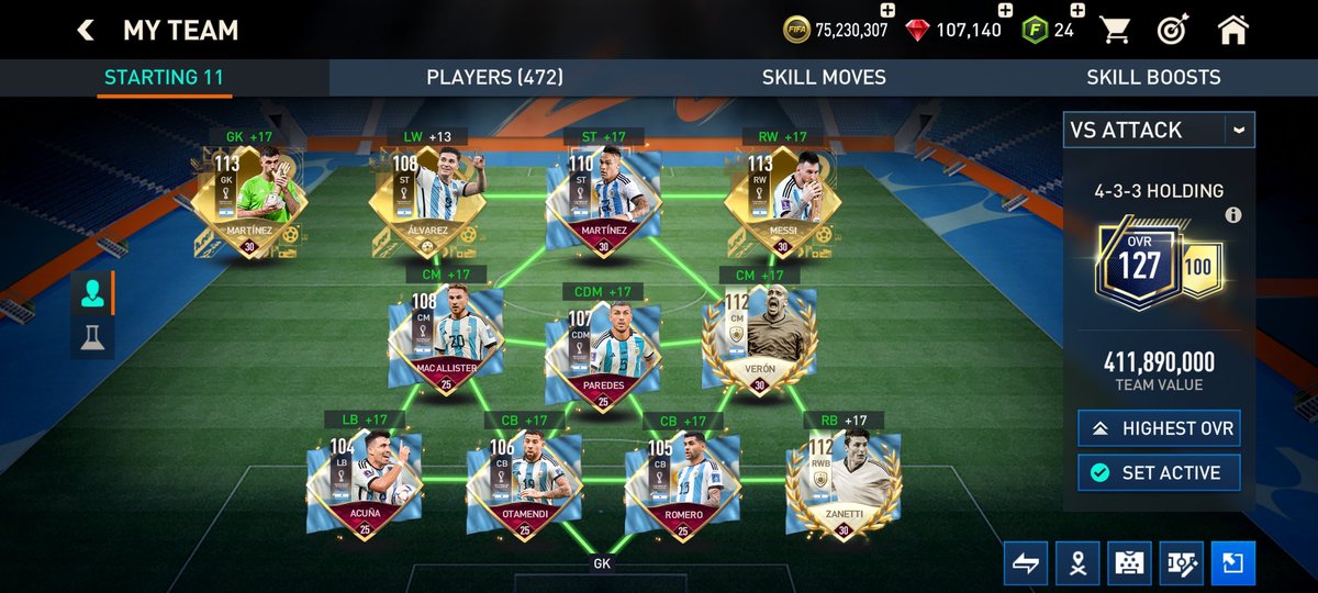Blazeshot14's tweet photo. After thinking for a very long time I decided to go with full World Cup Champions 🏆 2022 ⭐⭐⭐ Argentina 🇦🇷 💙🤍 squad after all the joy they gave Messi by helping him achieve his biggest dream.  I also need a league in Indian server. So retweet appreciated 🙏 (1/3) https://t.co/5TuHxfkYu9
