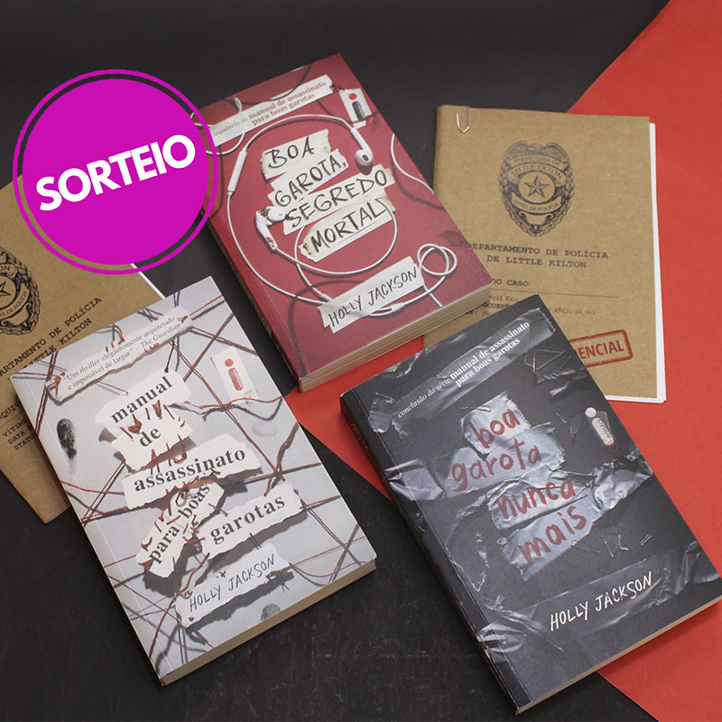 Que tal garantir todos os livros da série "Manual de assassinato para boas garotas"?
O sorteio da semana é do kit com três livros + material extra! 📖

Siga o nosso perfil, dê RT neste post PUBLICAMENTE e preencha o formulário: bit.ly/3CNjKjI
Resultado: 17/01