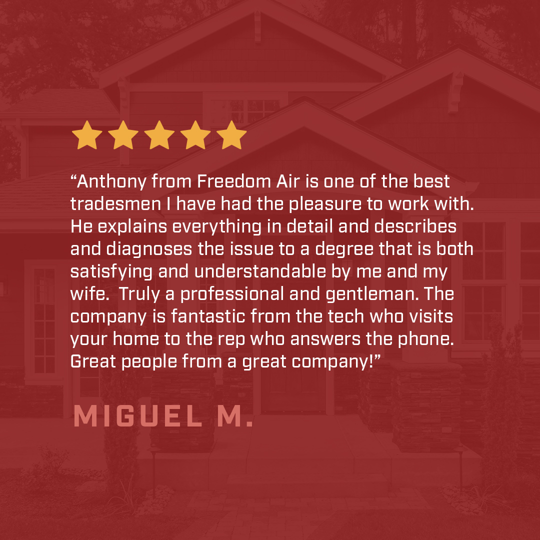 #FeedbackFriday 

Thank you for the awesome feedback about your experience with Anthony! We pride ourselves on hiring the best technicians. We hope to get the chance to serve you again in the future, Miguel.