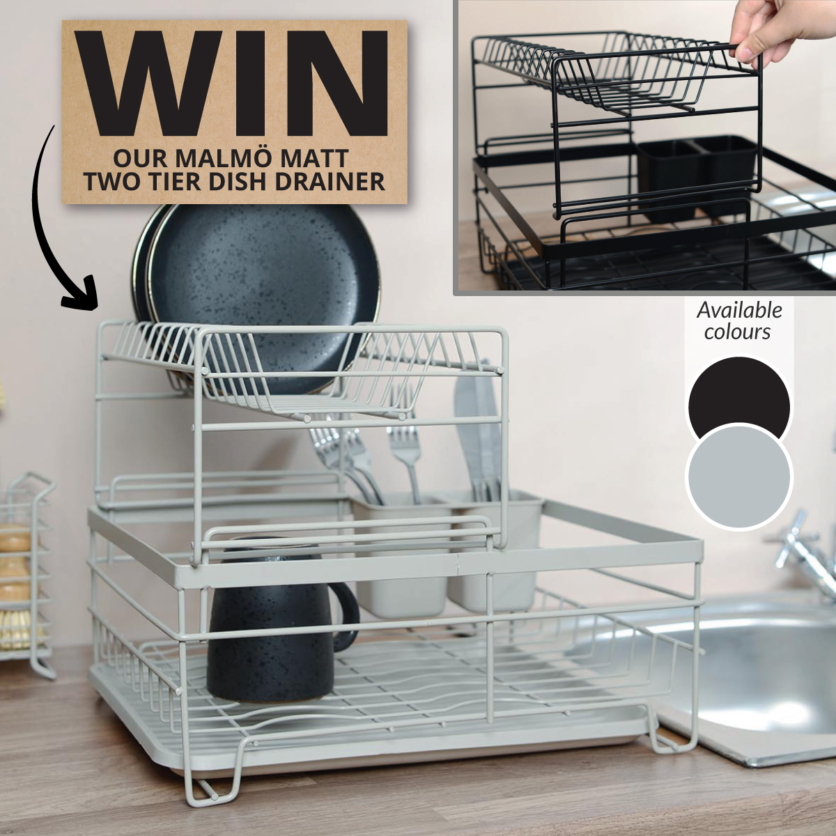 🎉#GIVEAWAY🎉

😍👉 Enter now for your chance to #WIN a NEW IN Malmo Dish Drainer:

1. Like this
2. Retweet
3. Follow us

🛒 Can't wait to see if you've won? &gt;&gt; bit.ly/3IQ6mzf

 🤞 Winner chosen at random. Ends 20/01/2023. Open to UK and ROI residents. T&amp;Cs apply