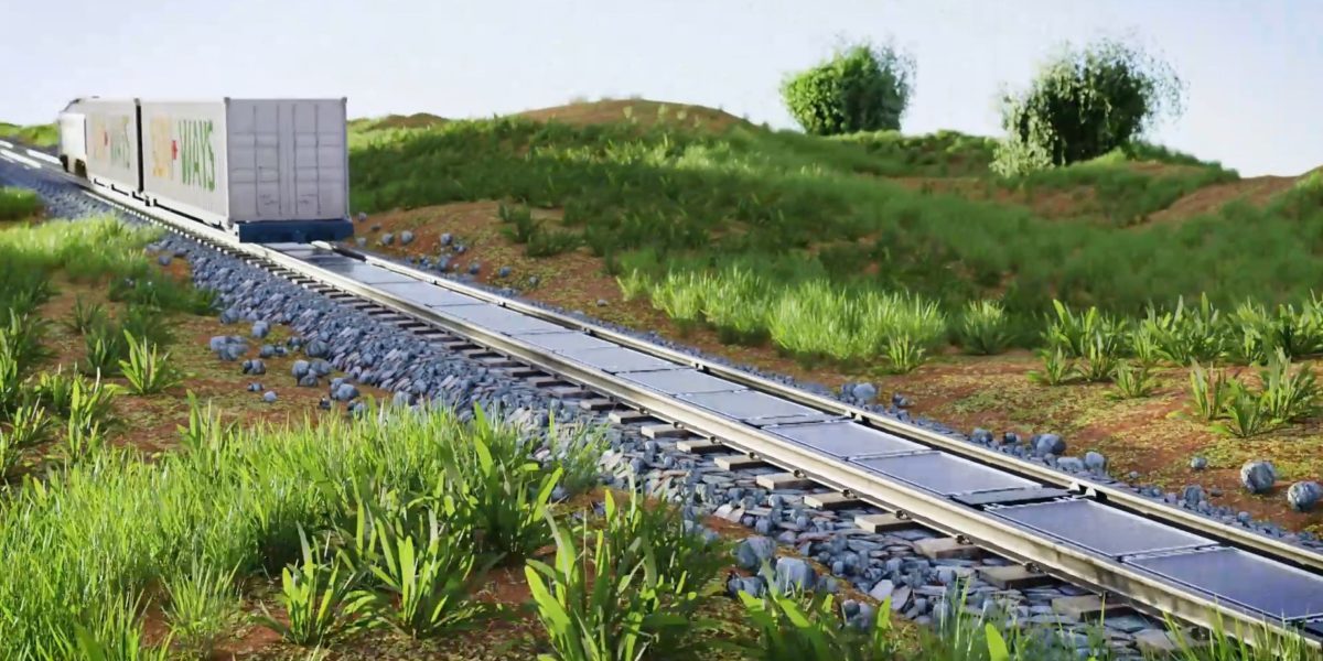 Ecovalue_mx's tweet photo. En Suiza colocan paneles solares entre las vías del tren - En Mexico nos sobra espacio y sol - instalalos ya en tu techo! https://t.co/U18L7fb8vy