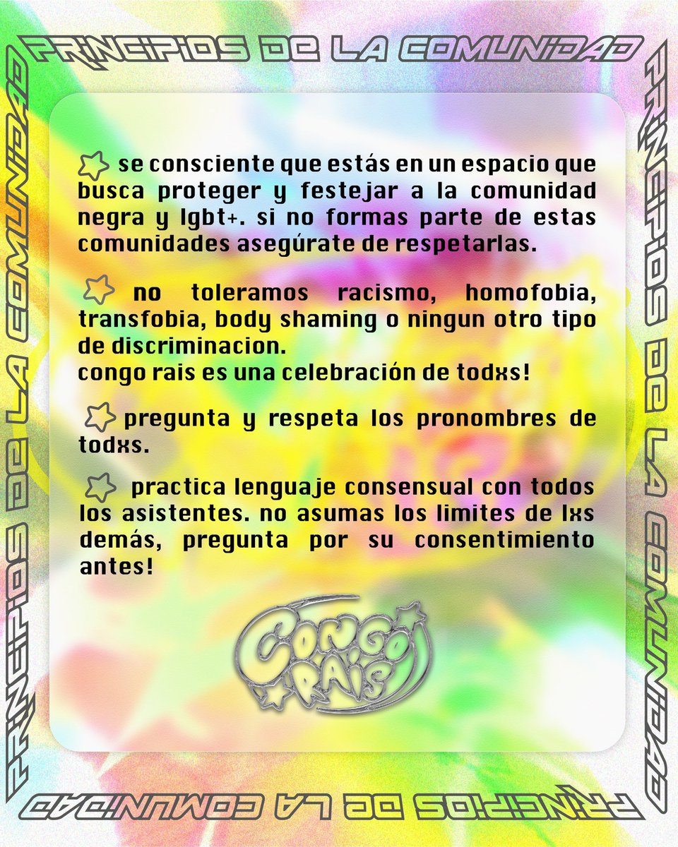 congorais's tweet photo. WENAAS✨Mañana volvemos celebrando nuestro primer añito con CONGO RAIS HOLIII🫶🏼 con un lineup increíble de DJs nacionales e internacionales 🌎para darnos mas duro que nuncaa🥵
consigan sus entradas en $10 a nuestro DM en instagram 
*LINK IN BIO* https://t.co/tNtrNBeyQH