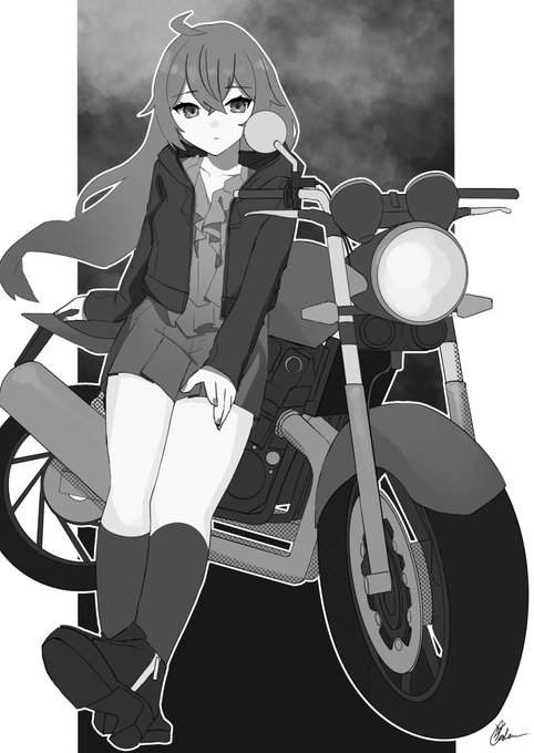 「バイク 座る」のTwitter画像/イラスト(新着)｜3ページ目