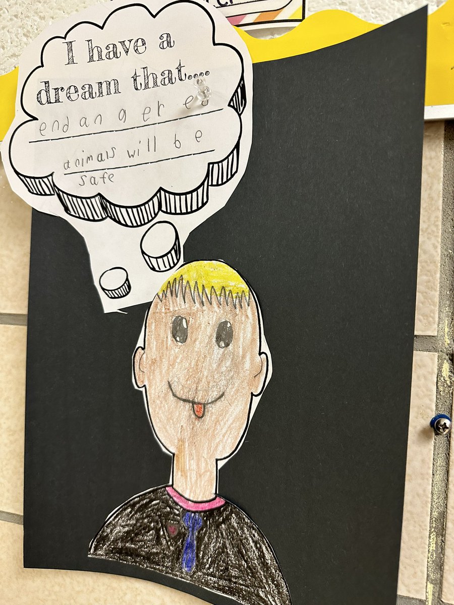 This week we studied Dr. Martin Luther King Jr. We used a #ScholasticNews article, #RazKids, and Martin’s Big Words to learn about his life and why we celebrate his memory. Today we reflected and thought of our own dreams for a better world.